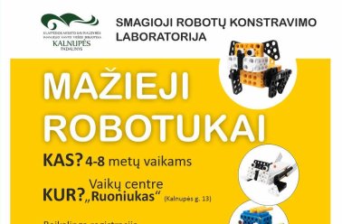 Smagioji robotų konstravimo laboratorija „Mažieji robotukai“