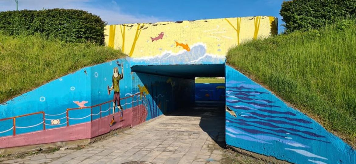 Graffiti „Judėjimo džiaugsmai“