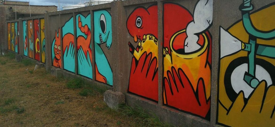 Pijaus Čeikausko graffiti „Rūpintojėliai“